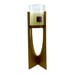 Equis Gold Candle Holder Large. (Candle included)