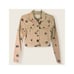 BCBGeneration Cropped Denim Jacket Sz XS Beige