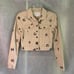 BCBGeneration Cropped Denim Jacket Sz XS Beige