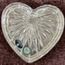 Bohemia Crystal heart-shaped trinket box