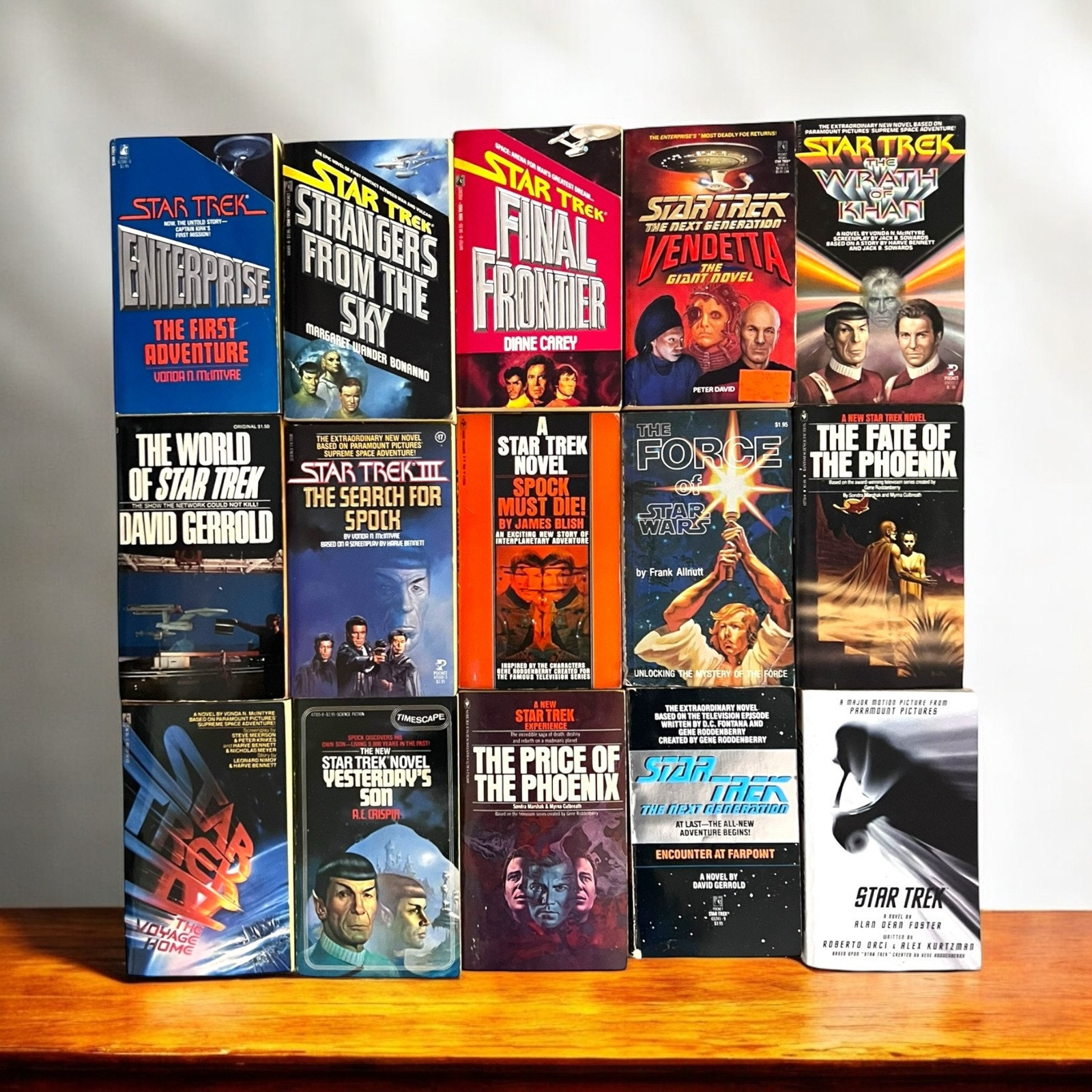 Lot of 15 Star Trek Novels Vintage Paperbacks (See Photos For Titles)