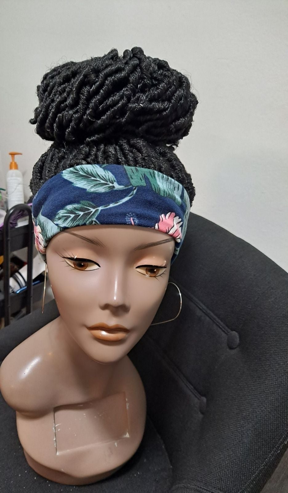 Faux locks updo wig