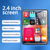 2.4-inch full-screen touchscreen MP3 player, mini Mp4 player with Bluetooth