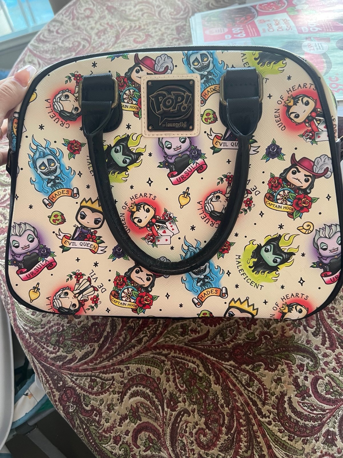Loungefly Funko Pop villains tattoo handbag