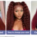 28 Inch 180% Density #33 Color Reddish Brown