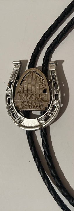 Vintage Metal Bolo Tie, Country Music Hall of Fame, Nashville, Tennesse, Nice