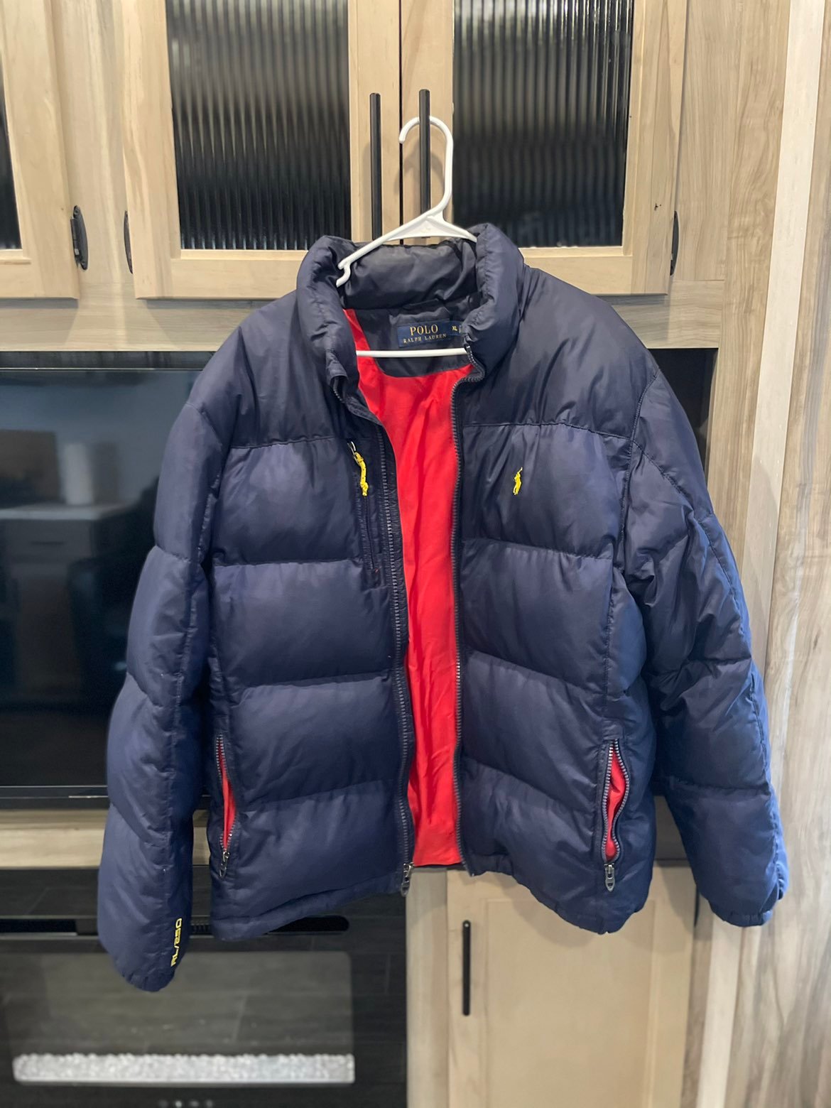 ralph lauren blue puffer jacket