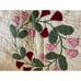 Set Quilted Pillow Shams Dark Red and cream Floral 28x24 Queen