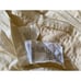Set Quilted Pillow Shams Dark Red and cream Floral 28x24 Queen