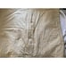 Set Quilted Pillow Shams Dark Red and cream Floral 28x24 Queen