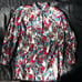 Vintage Ashleigh Morgan Cubist Abstract Geometric Button Shirt Blouse