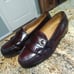 Men’s Cole Haan Size 8.5 D Monk Strap Loafer Burgundy 03516 Pinch Buckle Shoes