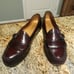 Men’s Cole Haan Size 8.5 D Monk Strap Loafer Burgundy 03516 Pinch Buckle Shoes