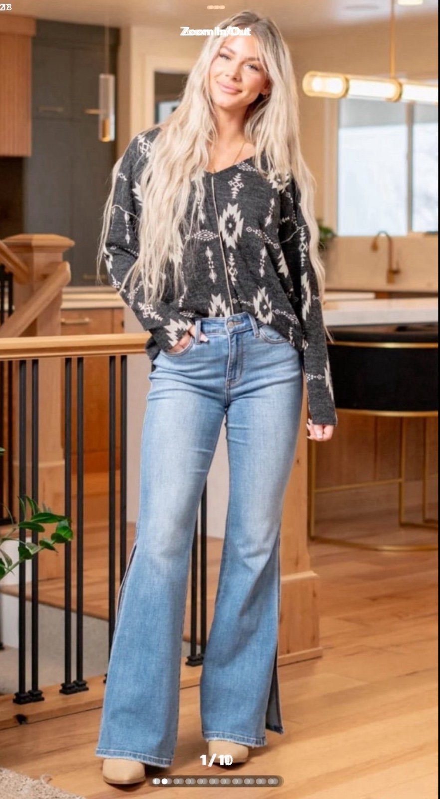 NWT Judy Blue Jeans Size 18W H/R Peek a Boot Stretchy Flare Boho Western Cowgirl