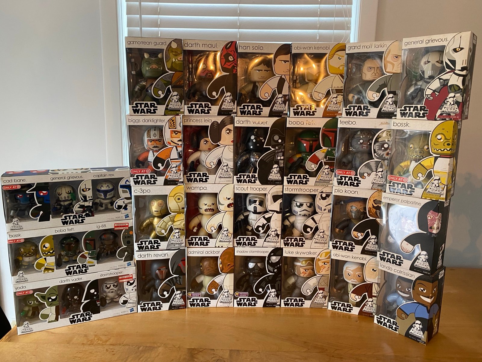 Thirty-Three Star Wars Mighty Muggs Figures