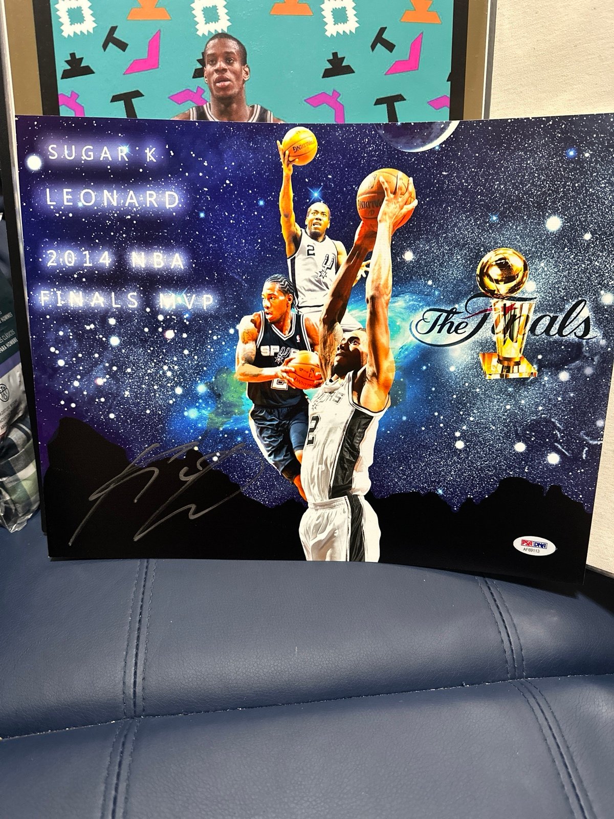 Kawhi Leonard Signed 11x14 Photo Spurs Auto NBA Finals Authenticated PSA DNA