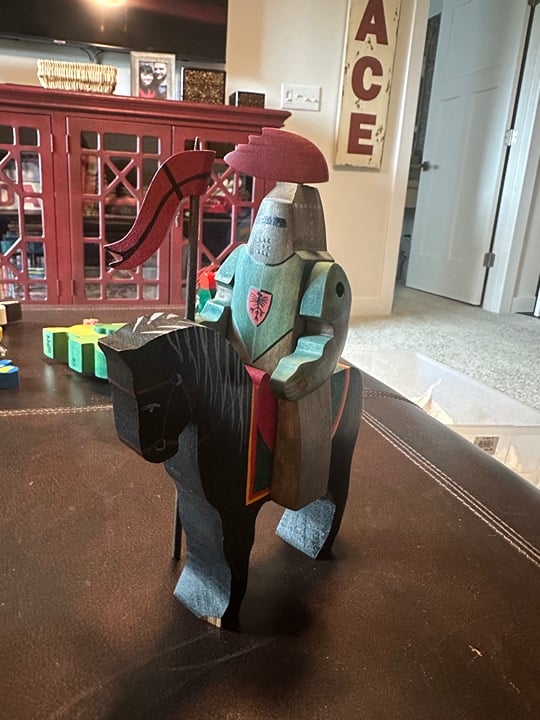 Kinderkram Wooden Toys - Knight on Horse