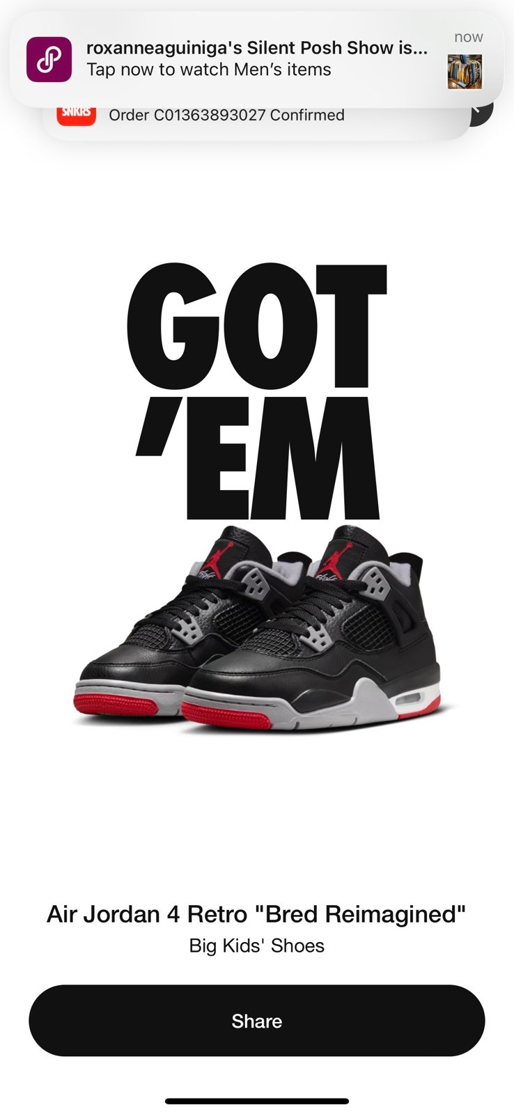 Jordan 4 bred reimagined 7y