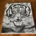 Charcoal Tiger Drawing / Handmade / Home Decor