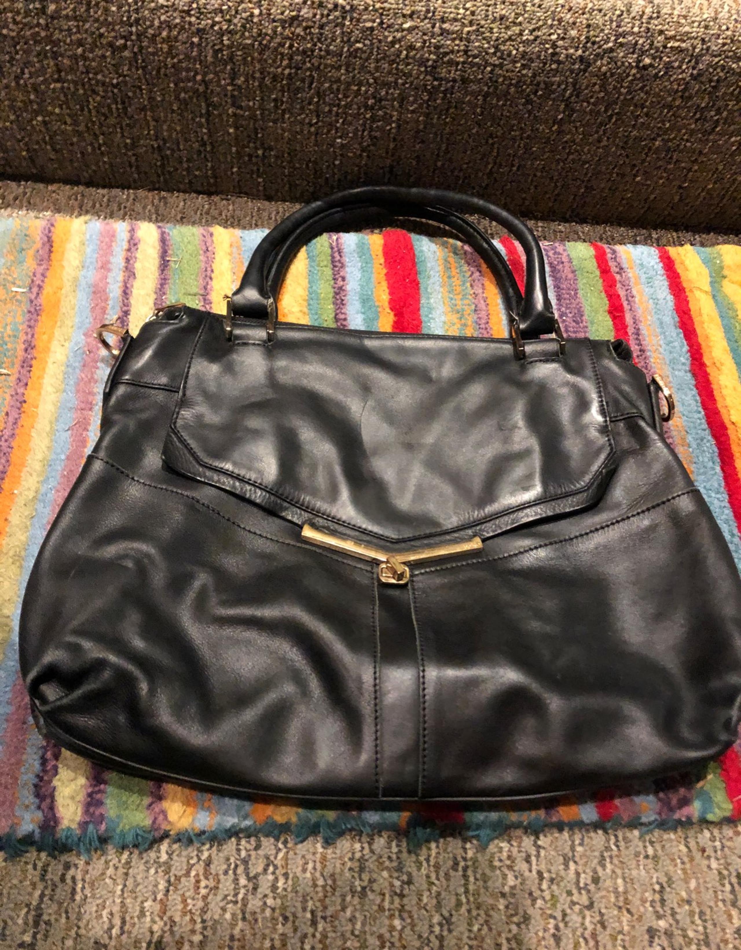 botkier black satchel leather