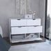 Basilea 4-Drawer Dresser with 2 Cabinets - White
