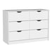 Basilea 4-Drawer Dresser with 2 Cabinets - White