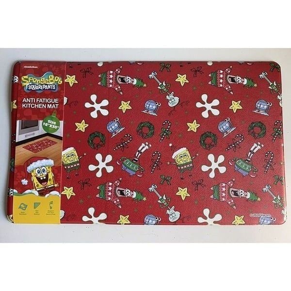 SpongeBob SquarePants Patrick Christmas Sweaters Anti Fatigue Mat 18X30” NEW