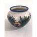 Vintage Unikat Vase Floral Design Hand Painted Signed By Artist Rare Design