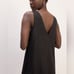 Everlane The Linen V-Neck Midi Dress in Black Size 4 NWOT