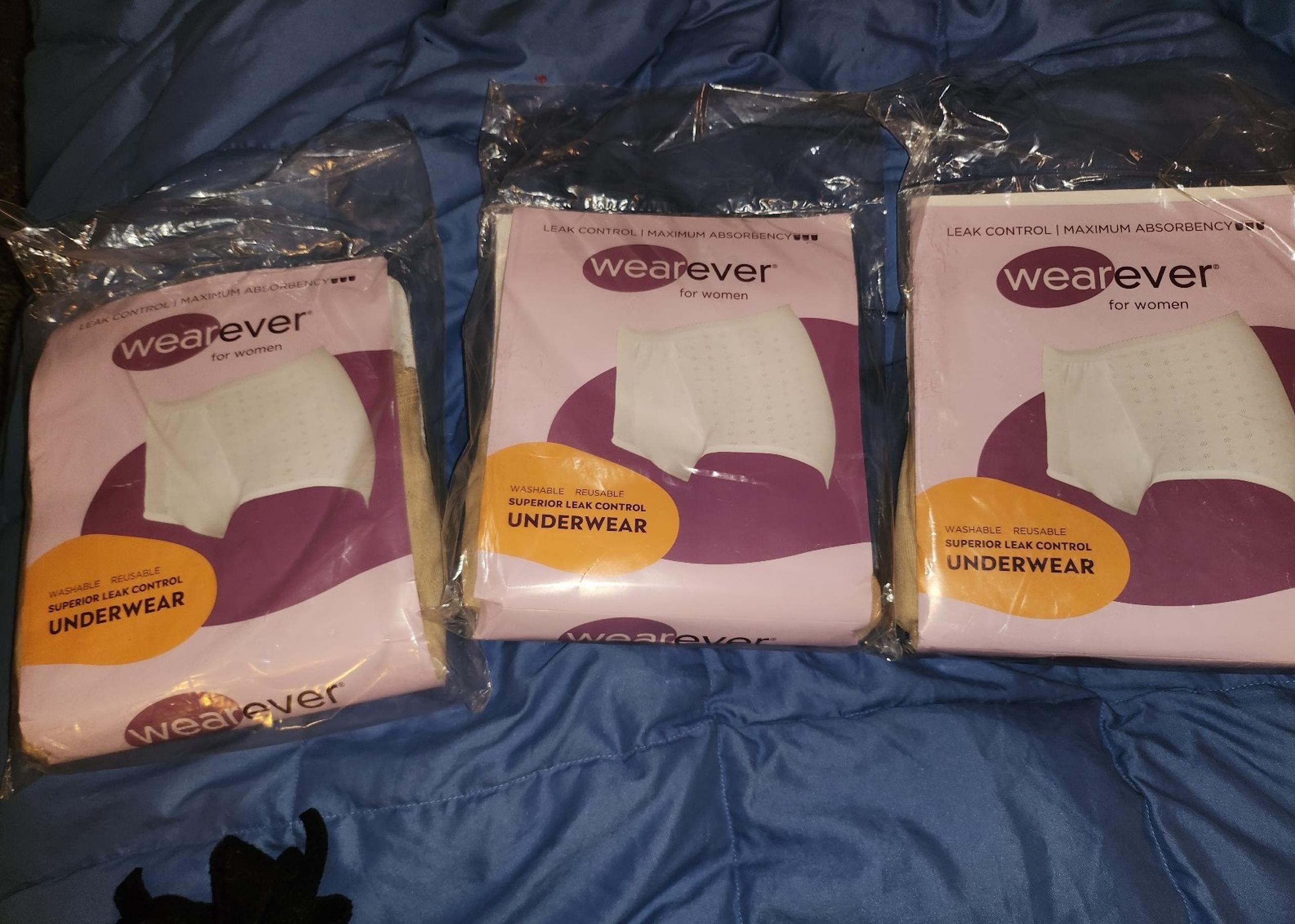 3 Wearever Women's, Super Absorbent Bladder Control Panties