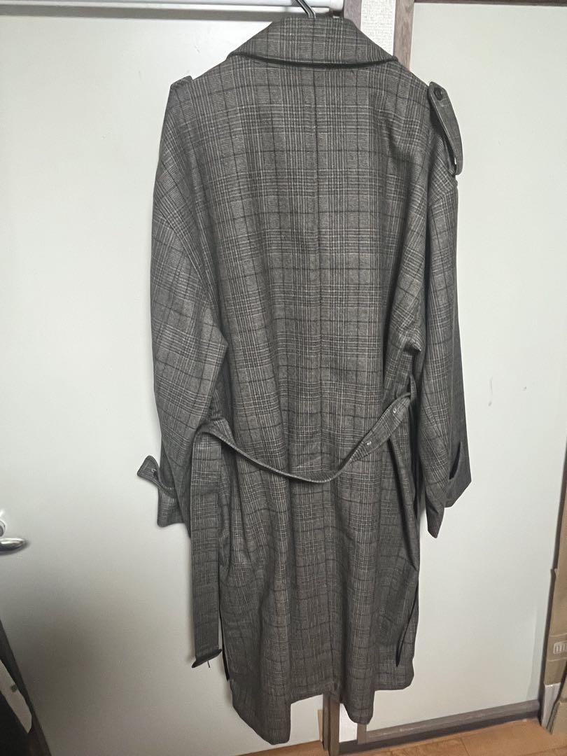 stein Black Oversized Double Breasted Trench Coat Steinhausen