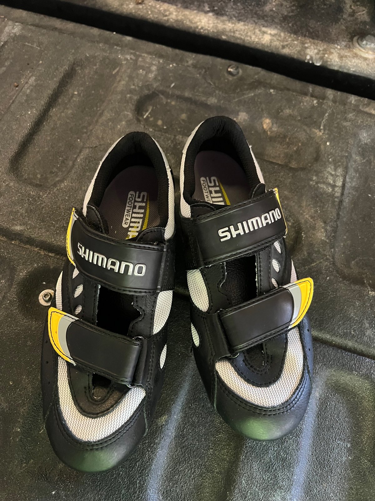 Shimano Yellow Grey Black Cycling Shoes SPD-R SH-R096-WB