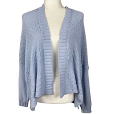 Wooden Ships Wrap Cotton Blue Cardigan