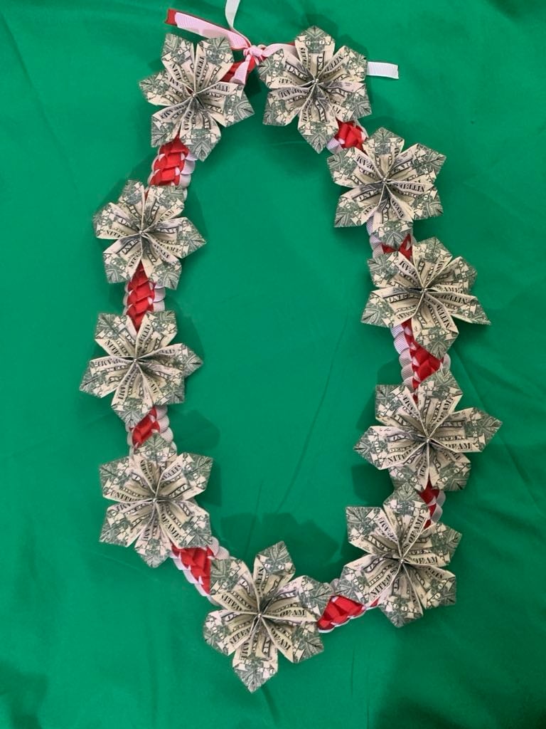 Ribbon Lei (Hand Made) read description