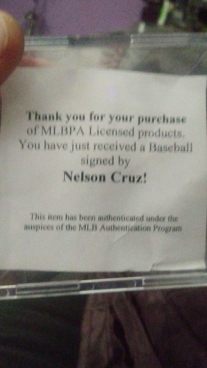 signed baseball