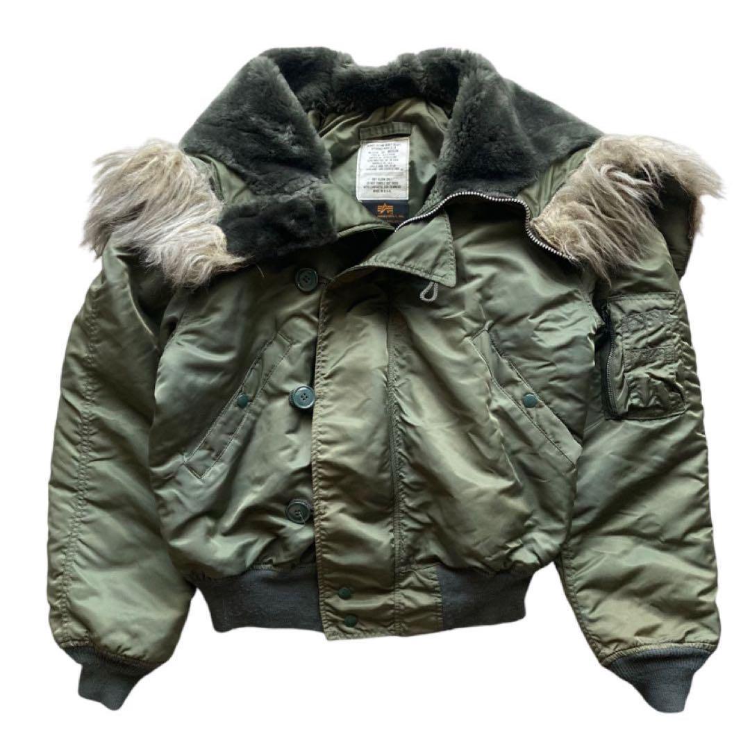 90s USA-made ALPHA N-2B Flight Jacket, Size M