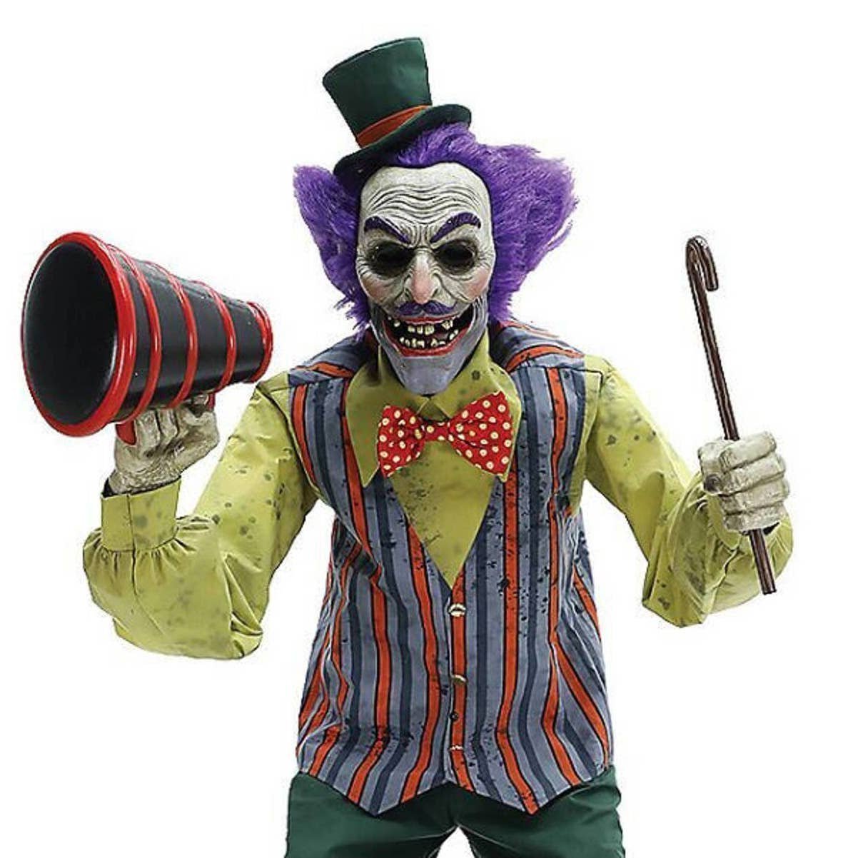 Servo Carnival Barker Animated Prop Halloween Circus Carnival Ring Master Talker