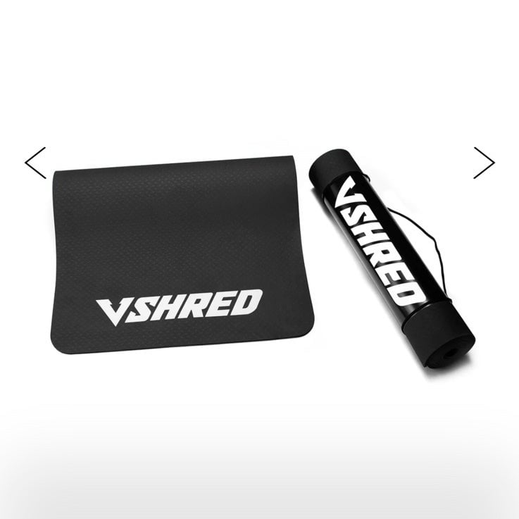 V shred yoga mat