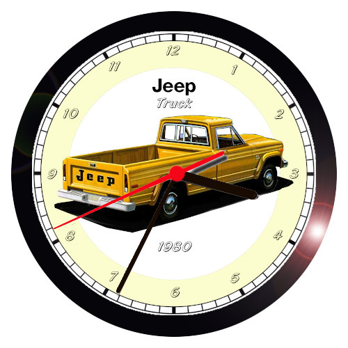 JEEP TRUCK WALL CLOCK