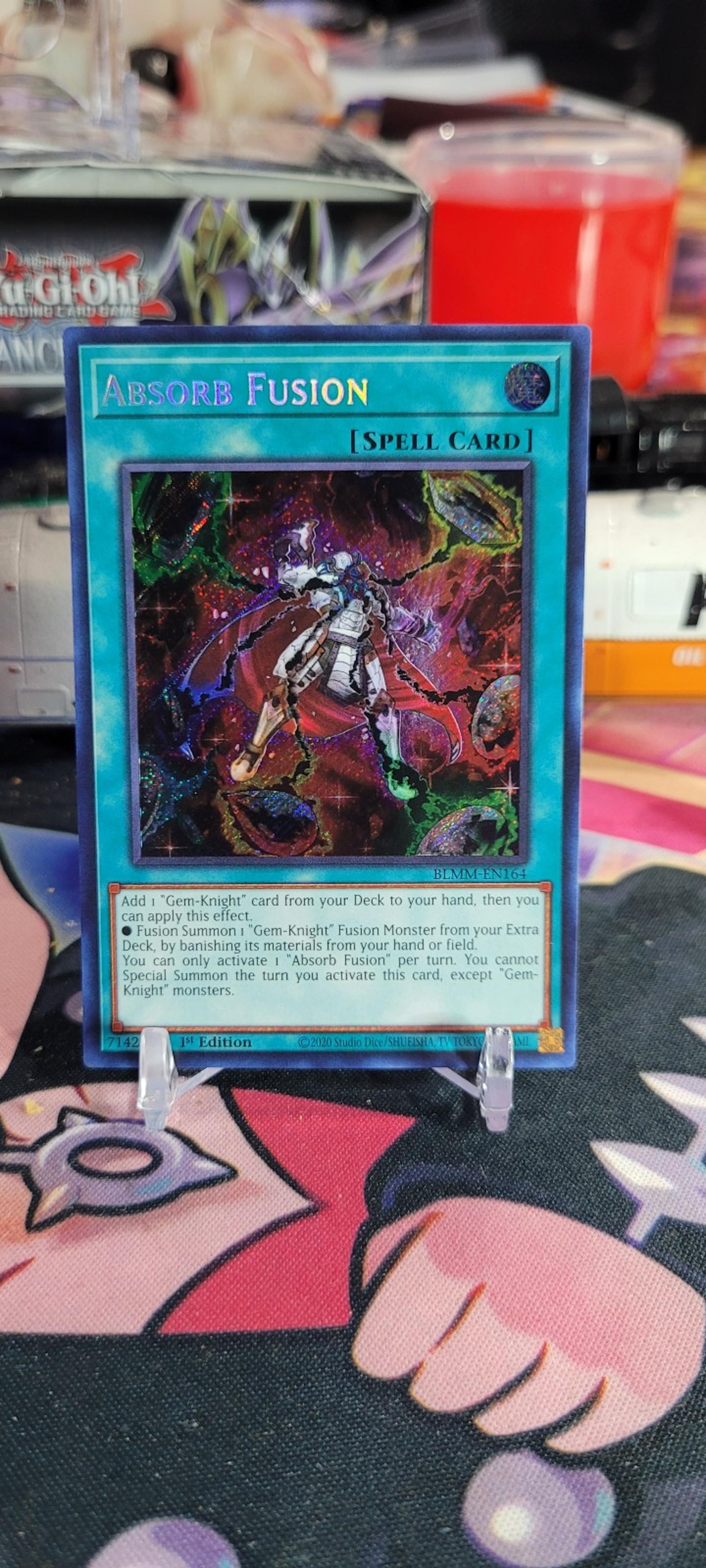 Yugioh Absorb Fusion - BLMM-EN164 - Secret Rare 1st Edition