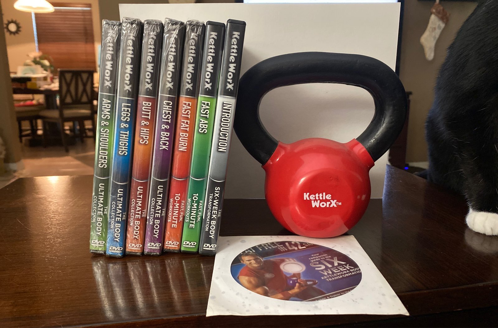 KettleWorX 10 lb bell and DVD set
