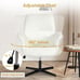 Home Office Chair, Upholstered Linen Fabric Padded Mid Back (Free Shipping)