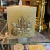 LUMINARA FLAME LESS CANDLE SET/2 MAPLE LEAF & PINE CONE WITH REMOTE/TIMER