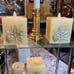 LUMINARA FLAME LESS CANDLE SET/2 MAPLE LEAF & PINE CONE WITH REMOTE/TIMER