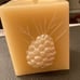 LUMINARA FLAME LESS CANDLE SET/2 MAPLE LEAF & PINE CONE WITH REMOTE/TIMER
