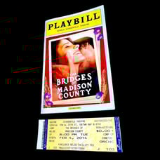 PLAYBILL BRIDGES OF MADISON COUNTY BROADWAY PREVIEWS OBC MUSICAL KELLI O’HARA. @