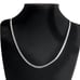 Womens 24 18K White Gold Wheat Chain Link Necklace 18 Karat Silver Jewelry NEW