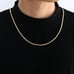 Womens 24 18K White Gold Wheat Chain Link Necklace 18 Karat Silver Jewelry NEW