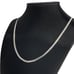 Womens 24 18K White Gold Wheat Chain Link Necklace 18 Karat Silver Jewelry NEW