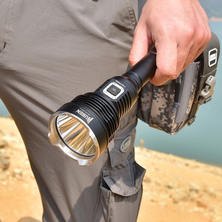 T101 Pro Bright LED Flashlight, Waterproof Rechargeable Torch Light For ou-aqa